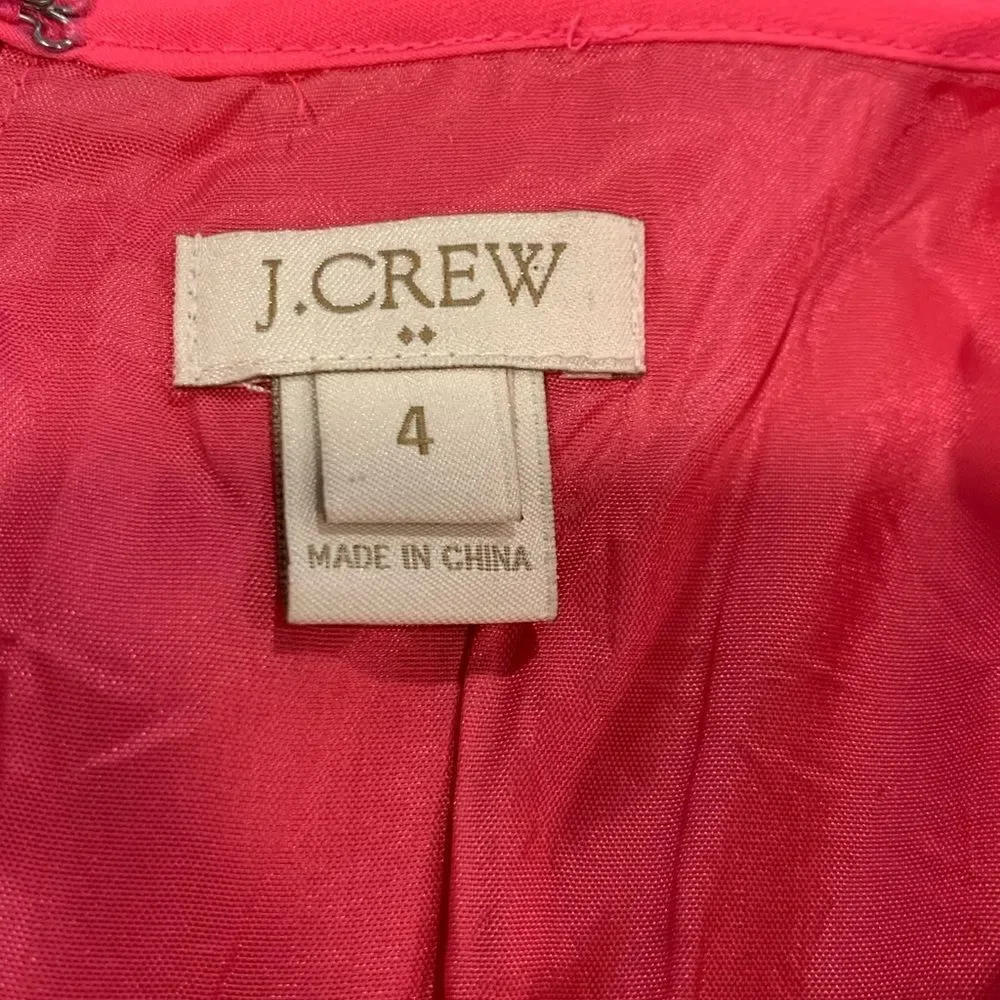 J.Crew Vibrant Pink Dress